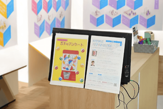 会場で実際に使ったガチャのタブレット画面