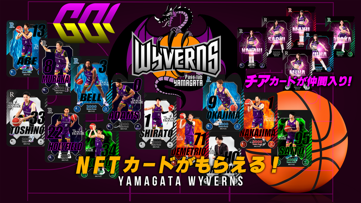 山形ワイヴァンズのNFTカードガチャ