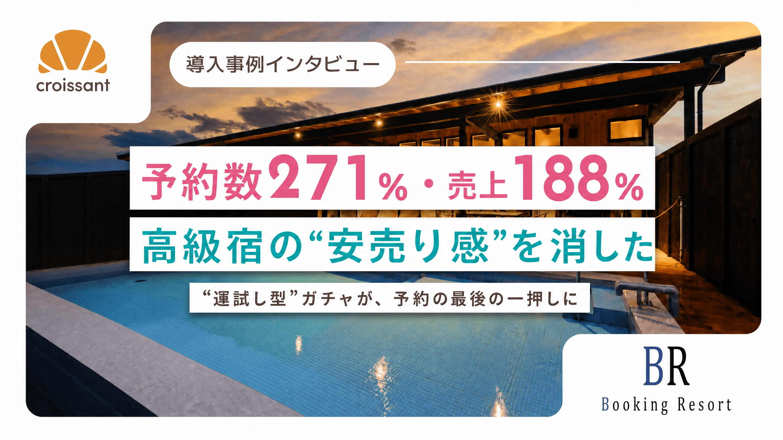 【予約数271%・売上188%】高級宿の“安売り感”を消した――“運試し型”ガチャが、予約の最後の一押しに