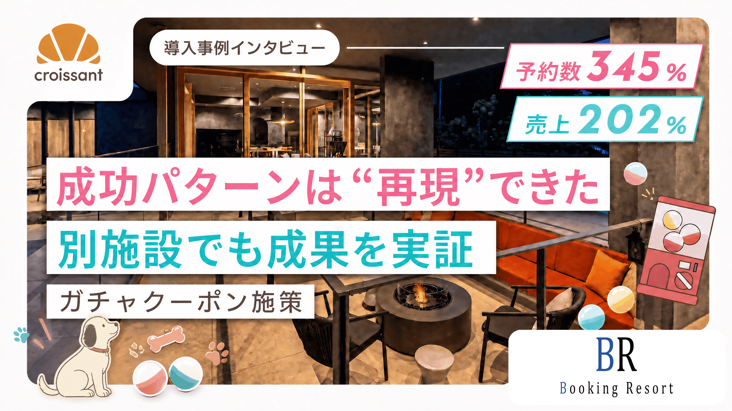 【予約数345%・売上202%】成功パターンは“再現”できた――別施設でも成果を実証したガチャクーポン施策