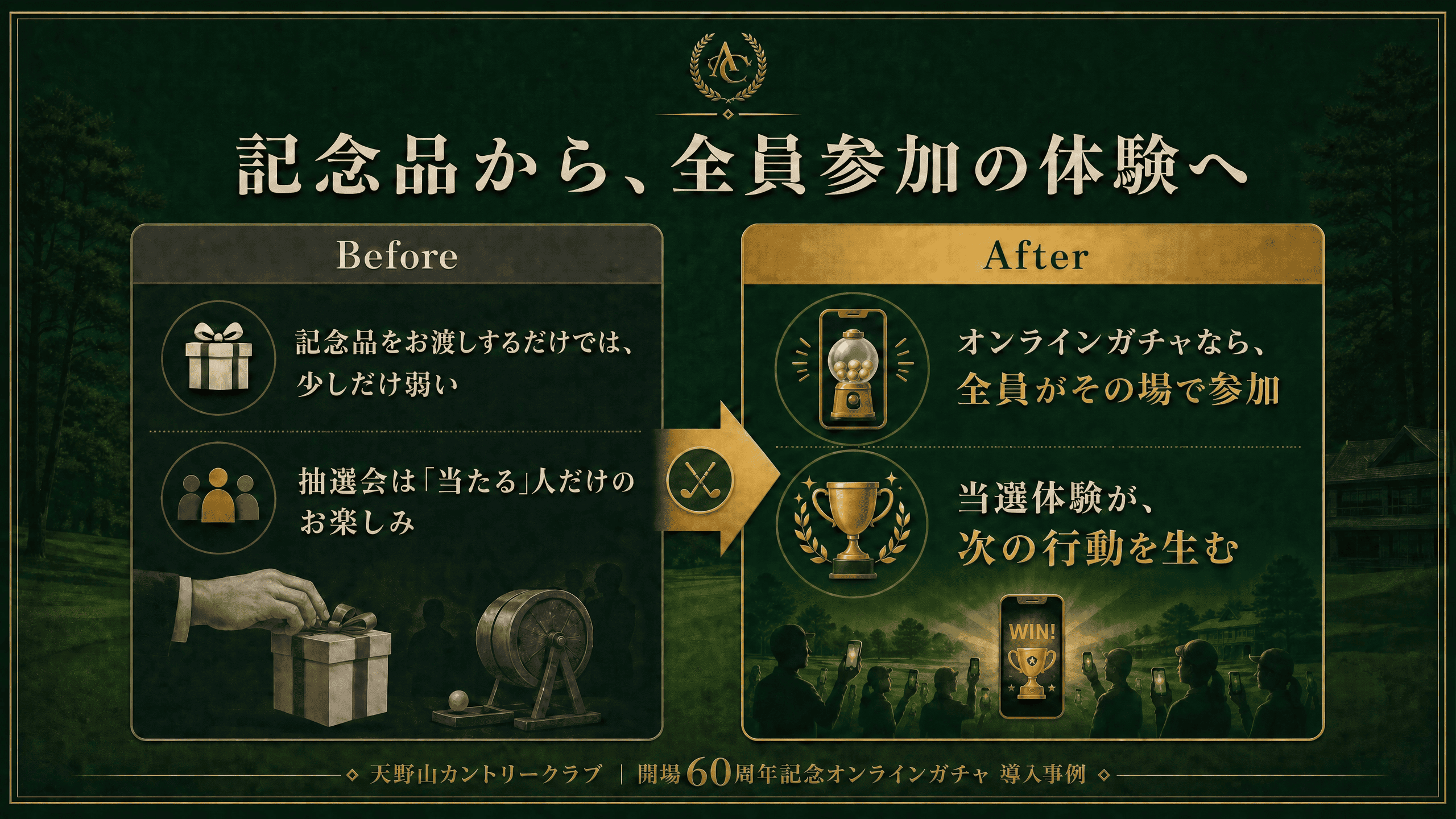 記念品から、全員参加の体験へ
